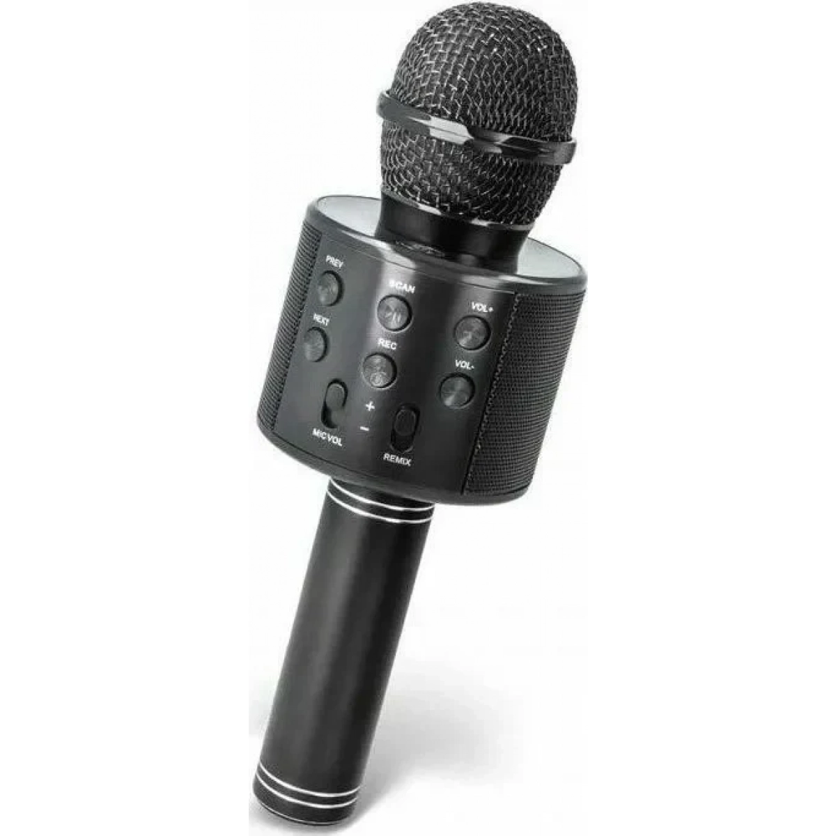 Ασύρματο Bluetooth Μικρόφωνο Καραόκε SPM WS858 με Ενσωματωμένο Ηχείο - Μαύρο - Image 2