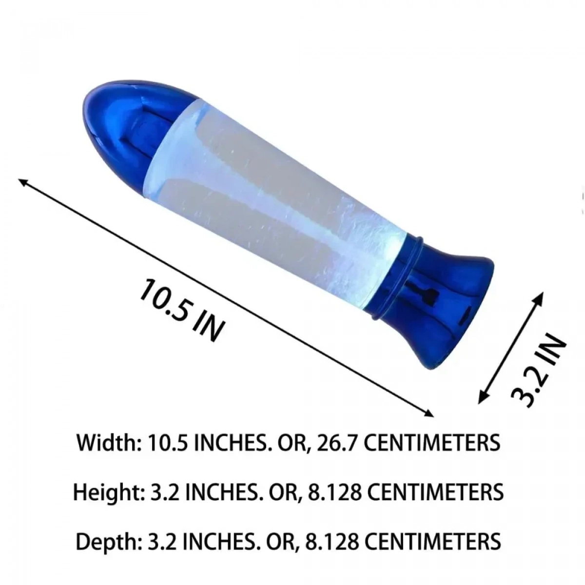 Φωτιστικό LED Tornado 10,5″ με Αλλαγή Χρωμάτων - Μπλε - Photo4