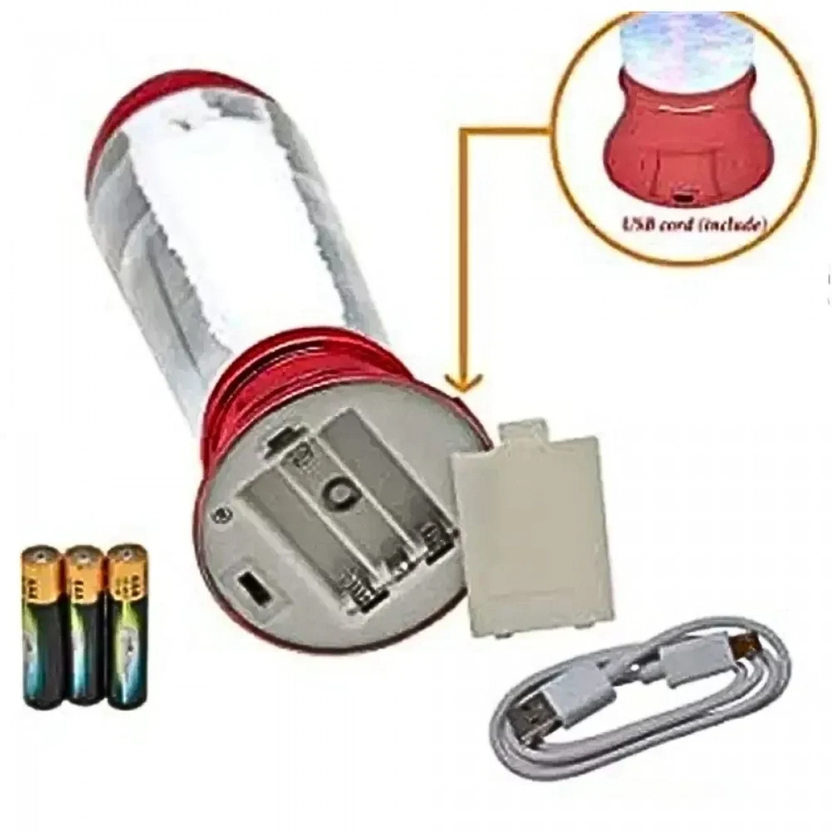 Φωτιστικό LED Tornado 10,5″ με Αλλαγή Χρωμάτων - Κόκκινο - Photo10