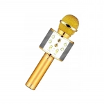Ασύρματο Bluetooth Μικρόφωνο Καραόκε SPM WS858 με Ενσωματωμένο Ηχείο – Χρυσό - Image 3
