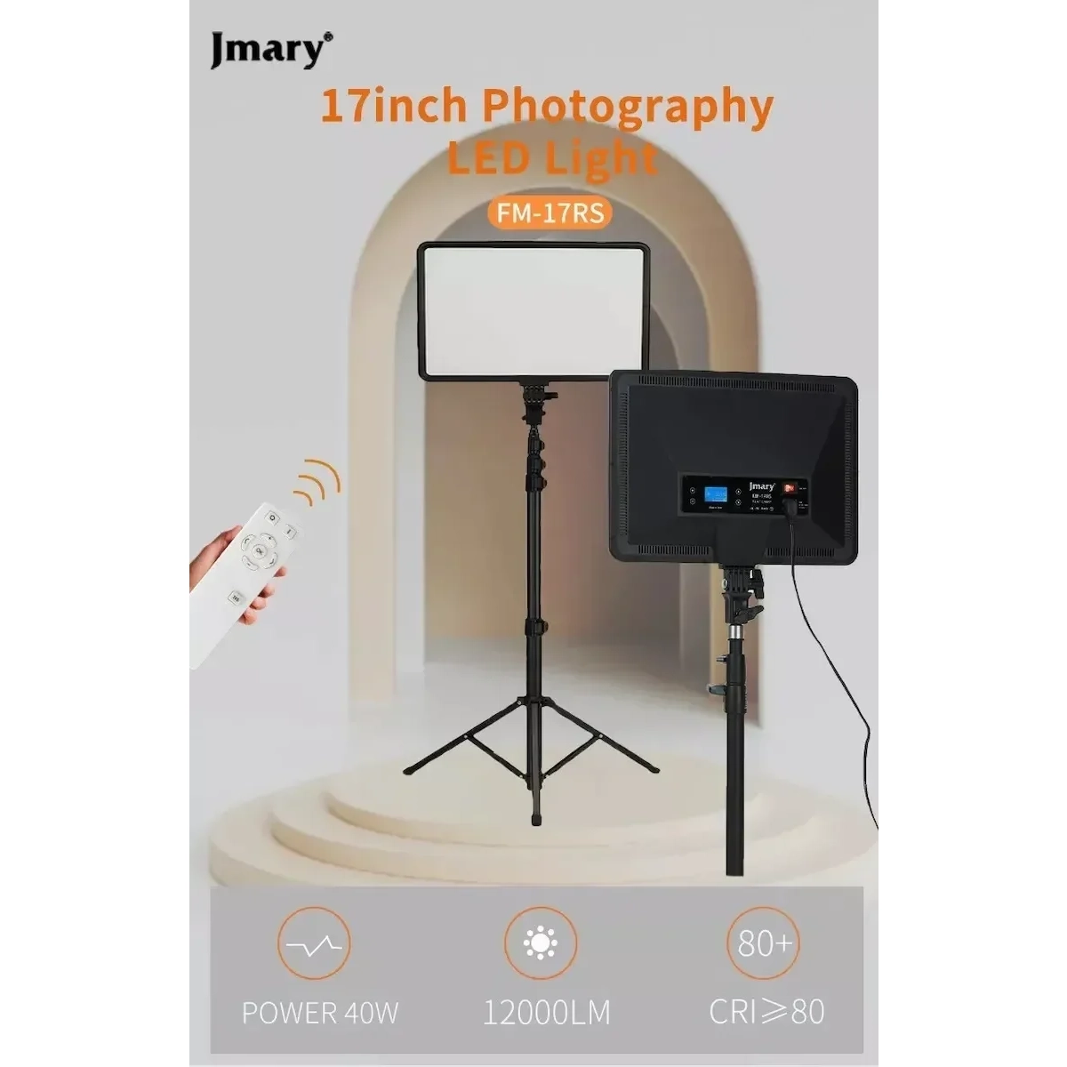 Jmary FM-17RS 17inch Panel Video Light - Image 3