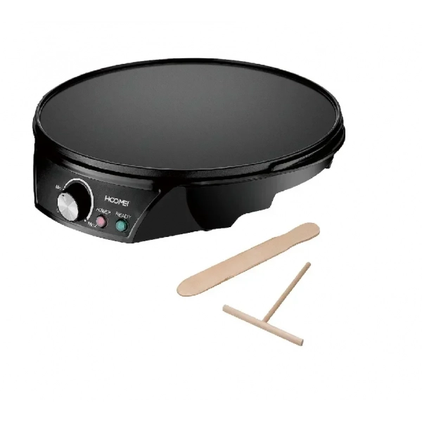 Hoomei HM-5855 Κρεπιέρα 30cm Μαύρη 1200W