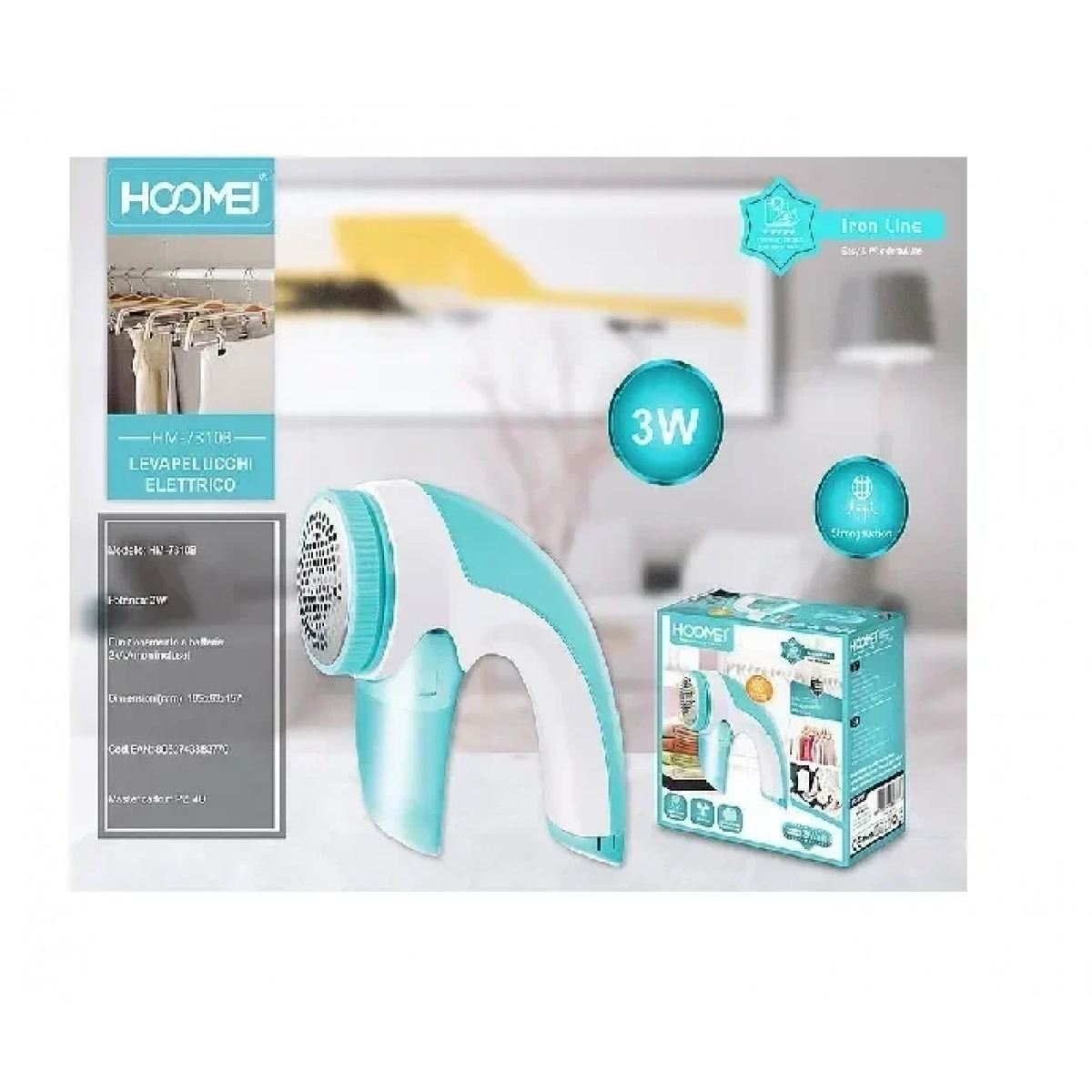 Hoomei HM-7310B Αποχνουδωτής Μπλε