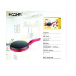 Hoomei HM-5850 Κρεπιέρα 20cm Κόκκινη 600W