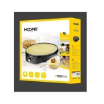 Hoomei HM-5855 Κρεπιέρα 30cm Μαύρη 1200W