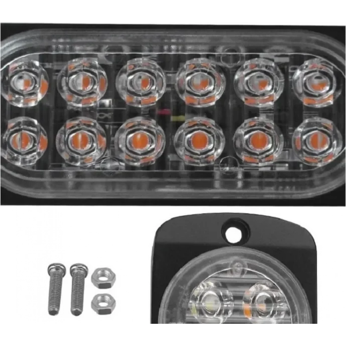 LED Φώτα Οδικής Βοήθειας 12V/24V Πορτοκαλί MAR750 - Image 4