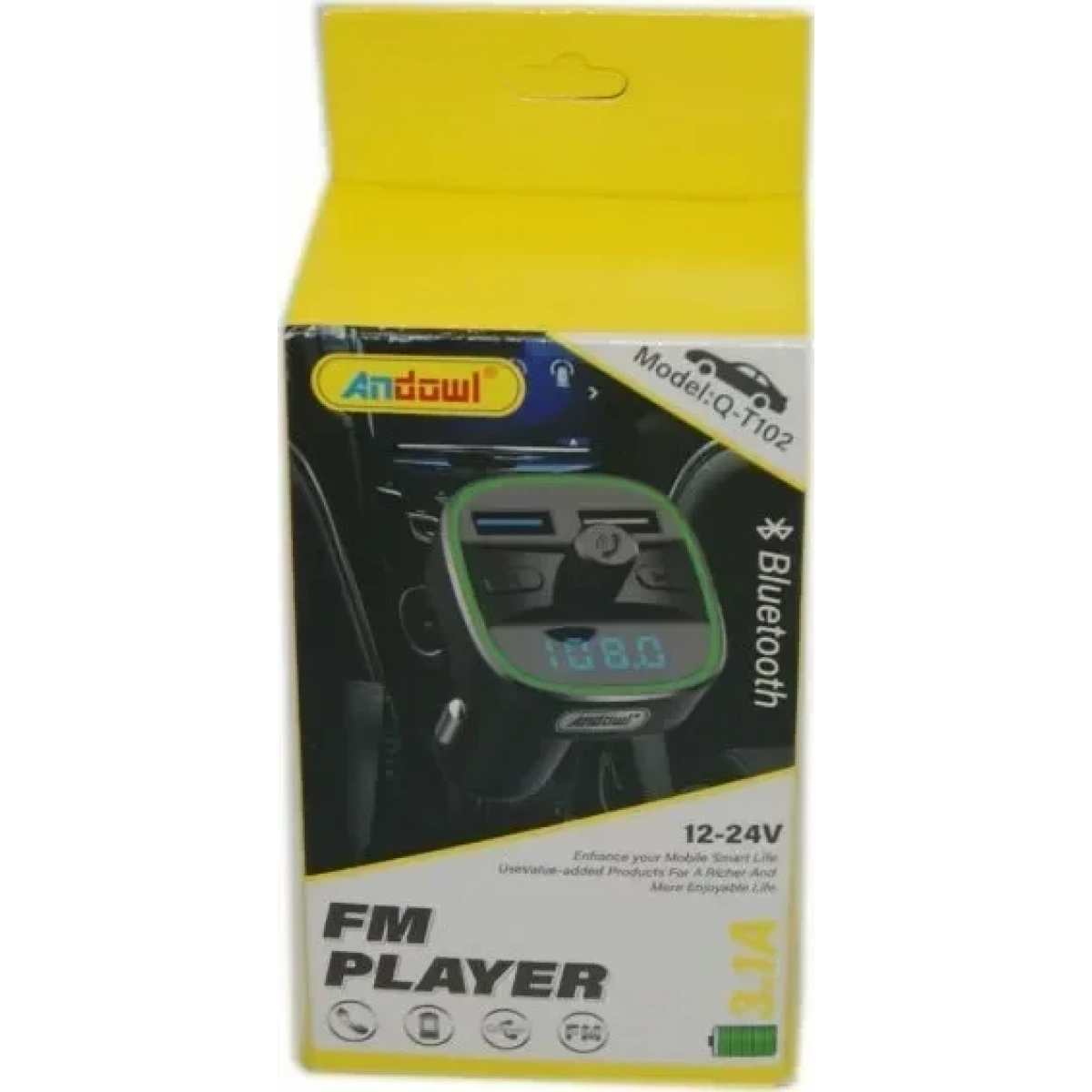 Andowl FM Transmitter με AUX / USB Q-T102 - Image 5