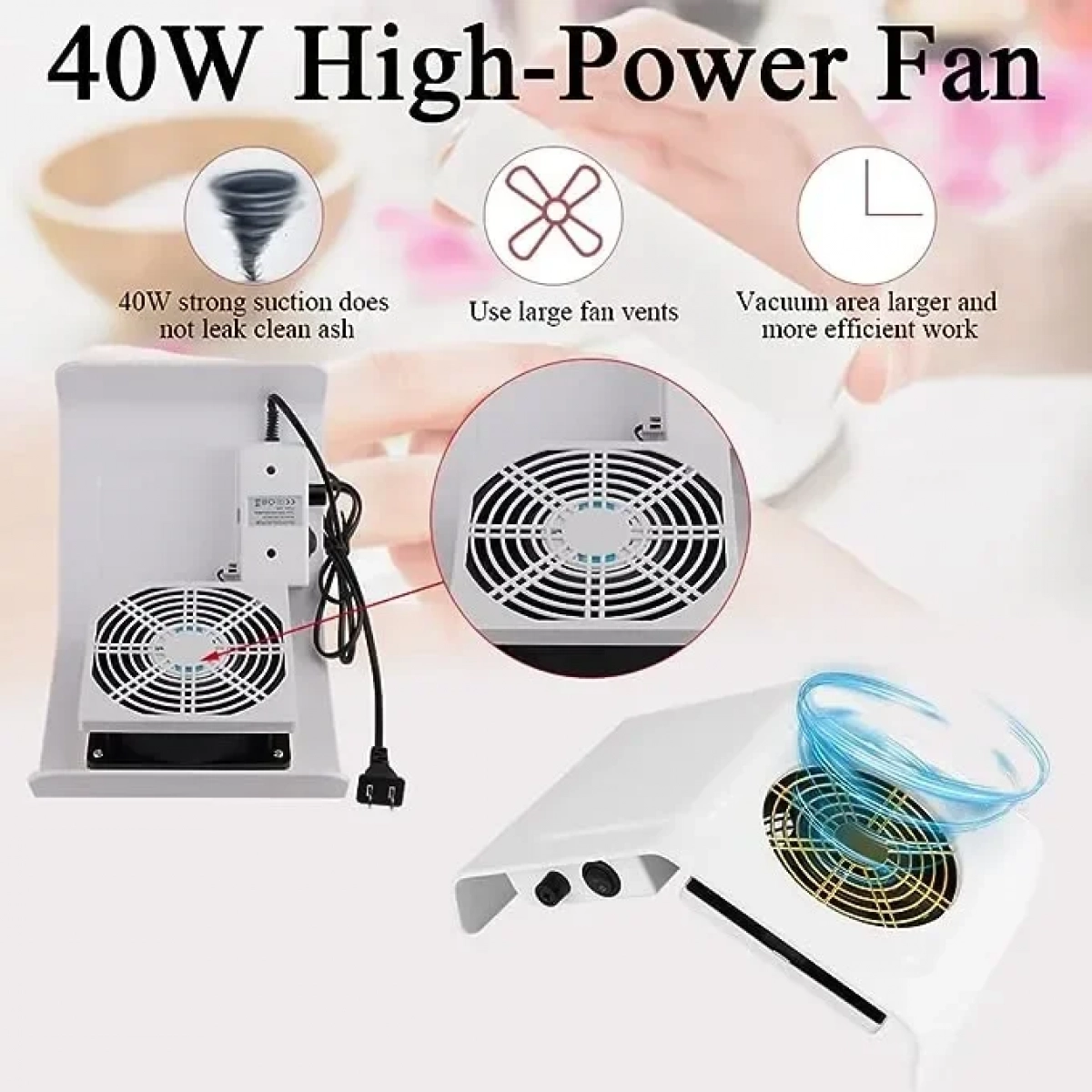 Απορροφητήρας Σκόνης Νυχιών COSMO-10285 40W Λευκό