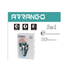 Επαναφορτιζόμενη 3 σε 1 κουρευτική μηχανή Arrango AR57060 Μαύρο