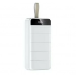 P60 Power Bank 60000mAh με 3 Θύρες USB-A και Θύρα USB-C Λευκό