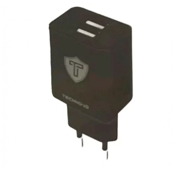 Φορτιστής τοίχου TRAVEL CHARGER TN-C006, 2 USB -Α, 2.4A, Μαύρος