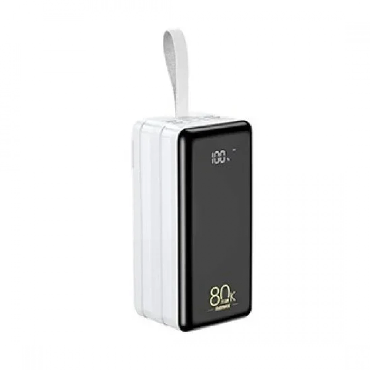 REMAX RPP-291 80000mAh PD 20W + QC 22.5W FAST CHARGING POWER BANK WITH LED LIGHT, White/Black