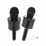 Ασύρματο Bluetooth Μικρόφωνο Καραόκε SPM WS858 με Ενσωματωμένο Ηχείο - Μαύρο