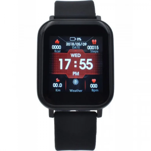 Smartwatch Fitness Tracker, Θερμοκρασία Σώματος, Παλμοί Καρδιάς, Υπενθυμίσεις Andowl Q-916 – Μαύρο