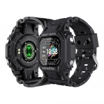SQR I2 Smartwatch με Παλμογράφο (Μαύρο)