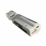 Andowl Q-DK22 Card Reader (MS/SD/M2/microSD)-SILVER