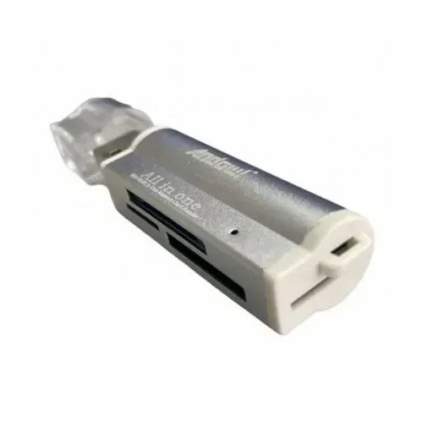Andowl Q-DK22 Card Reader (MS/SD/M2/microSD)-SILVER