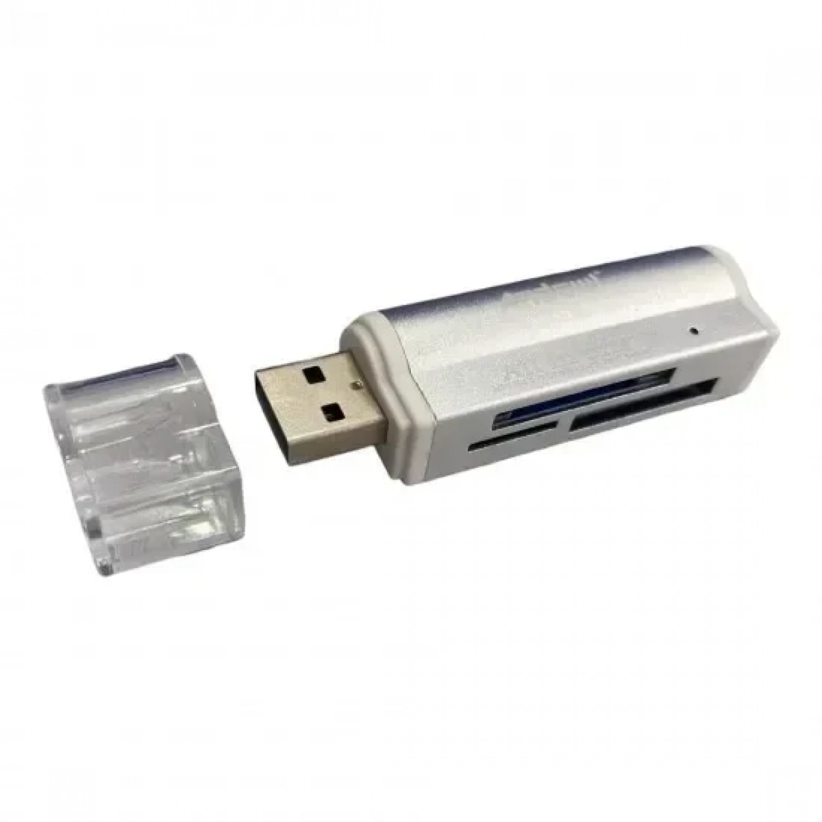 Andowl Q-DK22 Card Reader (MS/SD/M2/microSD)-SILVER a