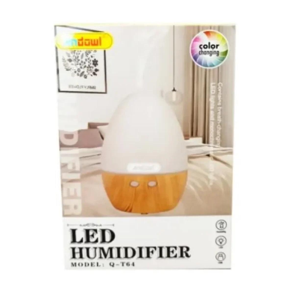 Andowl Led Συσκευή Αρωματοθεραπείας Λευκή AN-Q-T64