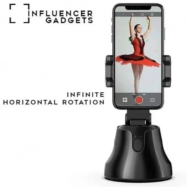 Smart Selfie Stick – Βάση 360° Ανίχνευση Προσώπου +& Αντικειμένων Andowl Q-L206 – Μαύρο
