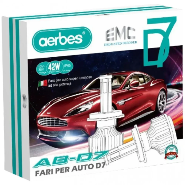 2x aerbes® Λαμπτήρες LED SMD Φώτα Πορείας H1 42W 6000K D7 4200Lm