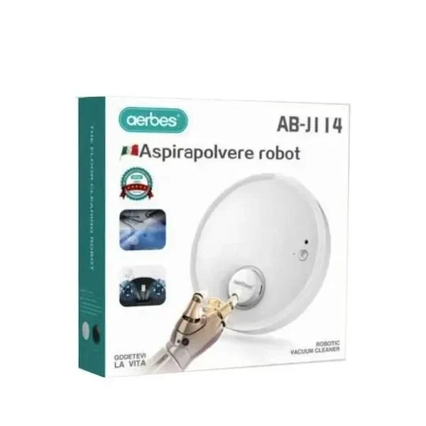 Aerbes AB-J114 Σκούπα Ρομπότ Λευκή