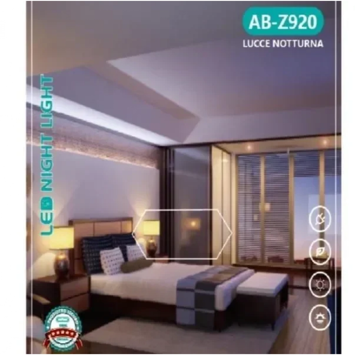 LED φως νύχτας AB-Z920 λευκό Aerbes - Image 2