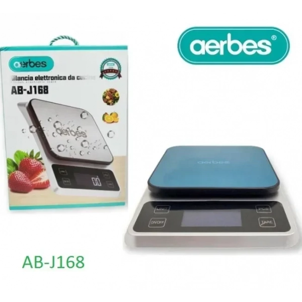 Aerbes AB-J168 Ψηφιακή Ζυγαριά Κουζίνας 1gr/10kg Ασημί