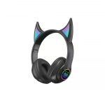 Demon Cat AB-D470 Ασύρματα/Ενσύρματα Over Ear Ακουστικά Aerbes Μαύρο