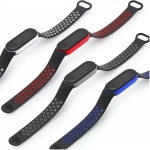 Ψηφιακό ρολόι (smart watch) με οθόνη αφής LED χρώματος μαύρο-λευκό Ezra SW45