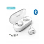 Ezra TWS07 In-ear Bluetooth Handsfree Ακουστικά με Θήκη Φόρτισης Λευκά