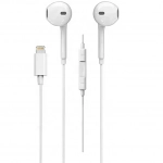 Ezra Ep40-ip Earbuds Handsfree με Βύσμα Lightning Λευκό
