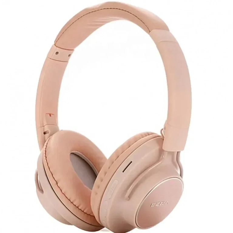 Ezra BW03 Ασύρματα/Ενσύρματα Over Ear Ακουστικά με 5 ώρες Λειτουργίας Ροζ