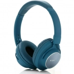 Ezra BW03 Ασύρματα/Ενσύρματα Over Ear Ακουστικά με 5 ώρες Λειτουργίας Μπλε