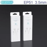 EZRA EP51 Ενσύρματα ακουστικά με Βύσμα 3.5mm Λευκό