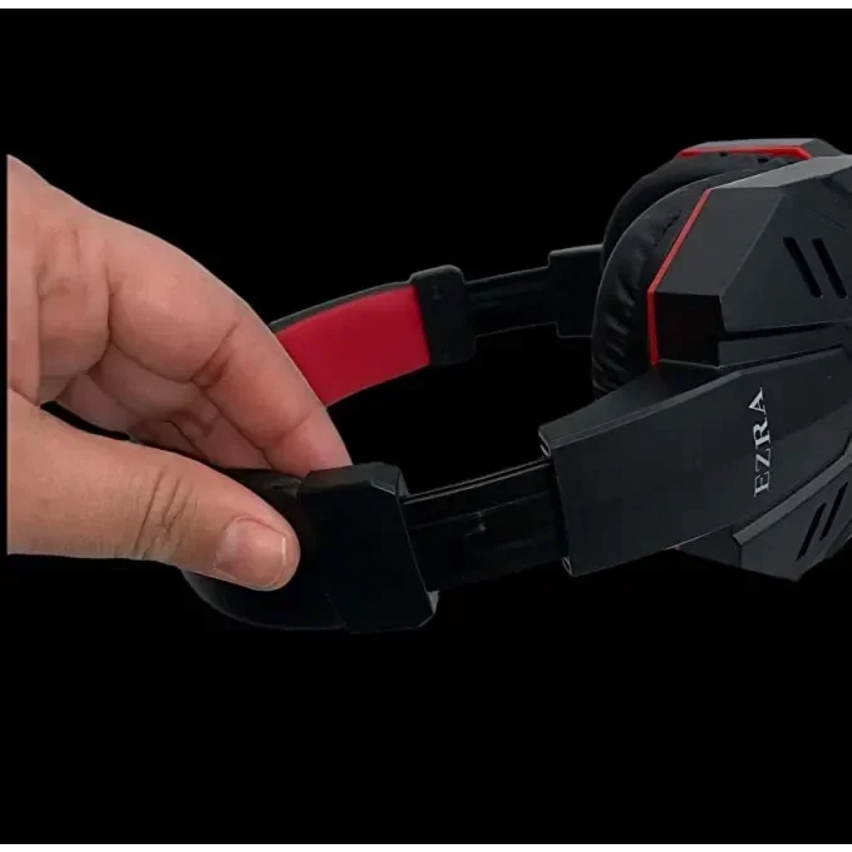 EZRA GE12 Gaming PC Headphones με 2,2μ καλώδιο Μαύρο/Κόκκινο - Image 2