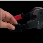 EZRA GE12 Gaming PC Headphones με 2,2μ καλώδιο Μαύρο/Κόκκινο - Image 2