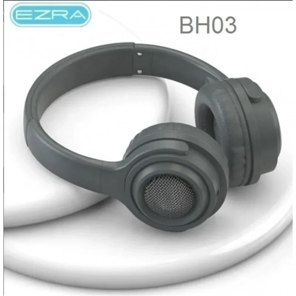 Ενσύρματα ακουστικά κεφαλής On Ear 3.5mm Jack Ezra BH03 Γκρι
