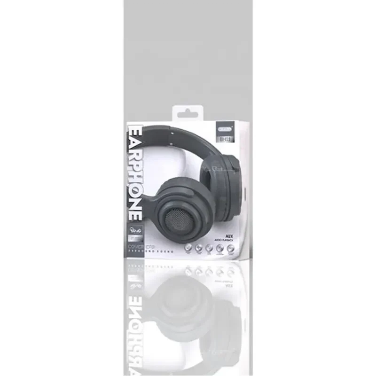 Ενσύρματα ακουστικά κεφαλής On Ear 3.5mm Jack Ezra BH03 Γκρι - Image 3