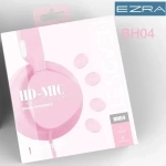 EZRA BH04 Ενσύρματα ακουστικά κεφαλής 3,5mm ροζ
