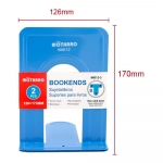 Βιβλιοστάτης Bookends από Μέταλλο Motarro Μπλε Χρώμα 170x126mm 2τμχ. MI012-3