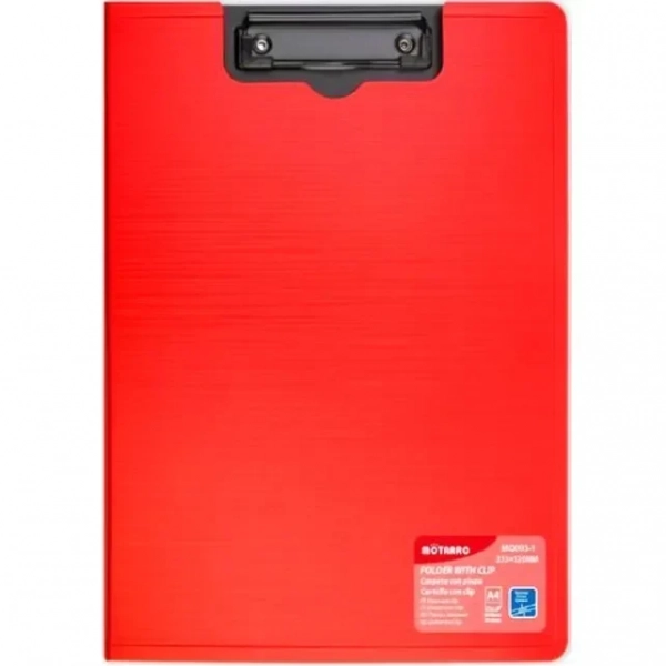 Κόκκινο Ντοσιέ με Πιάστρα για A4, 230*320mm Motarro MQ003-1