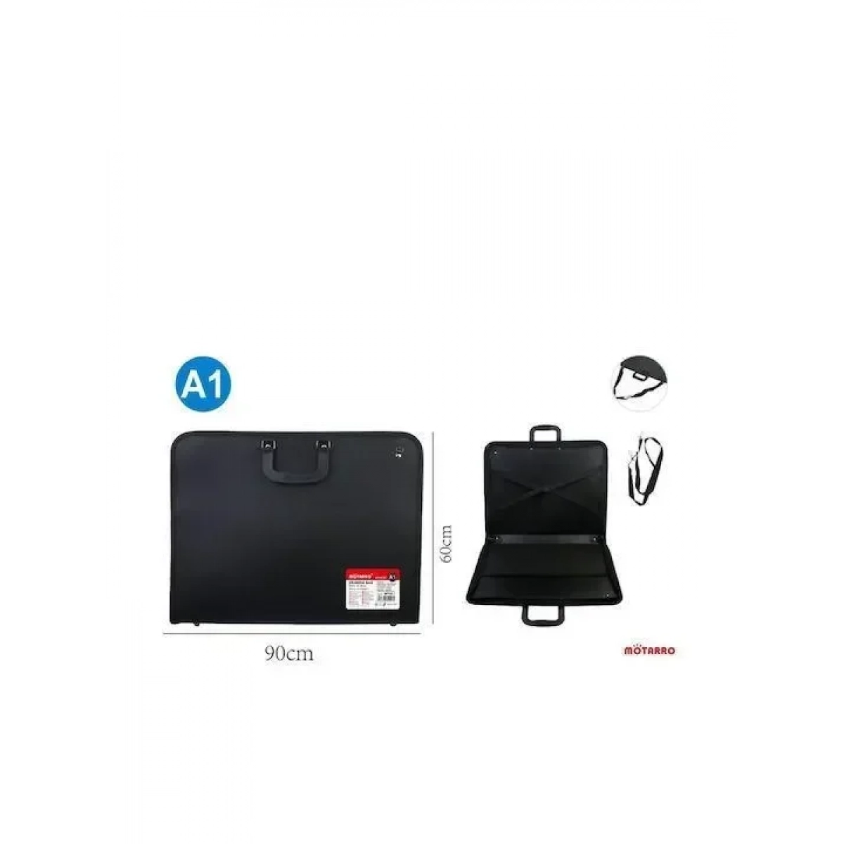MOTARRO MP045-1 Ντοσιέ για Χαρτί A1 Μαύρο Portfolio 60*90cm - Image 2