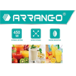 Ραβδομπλέντερ με Μεταλλική Ράβδο 450W Arrango J-1049 Λευκό