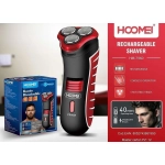 Επαναφορτιζόμενη Ξυριστική Μηχανή 3W Hoomei HM-7960R Κόκκινο