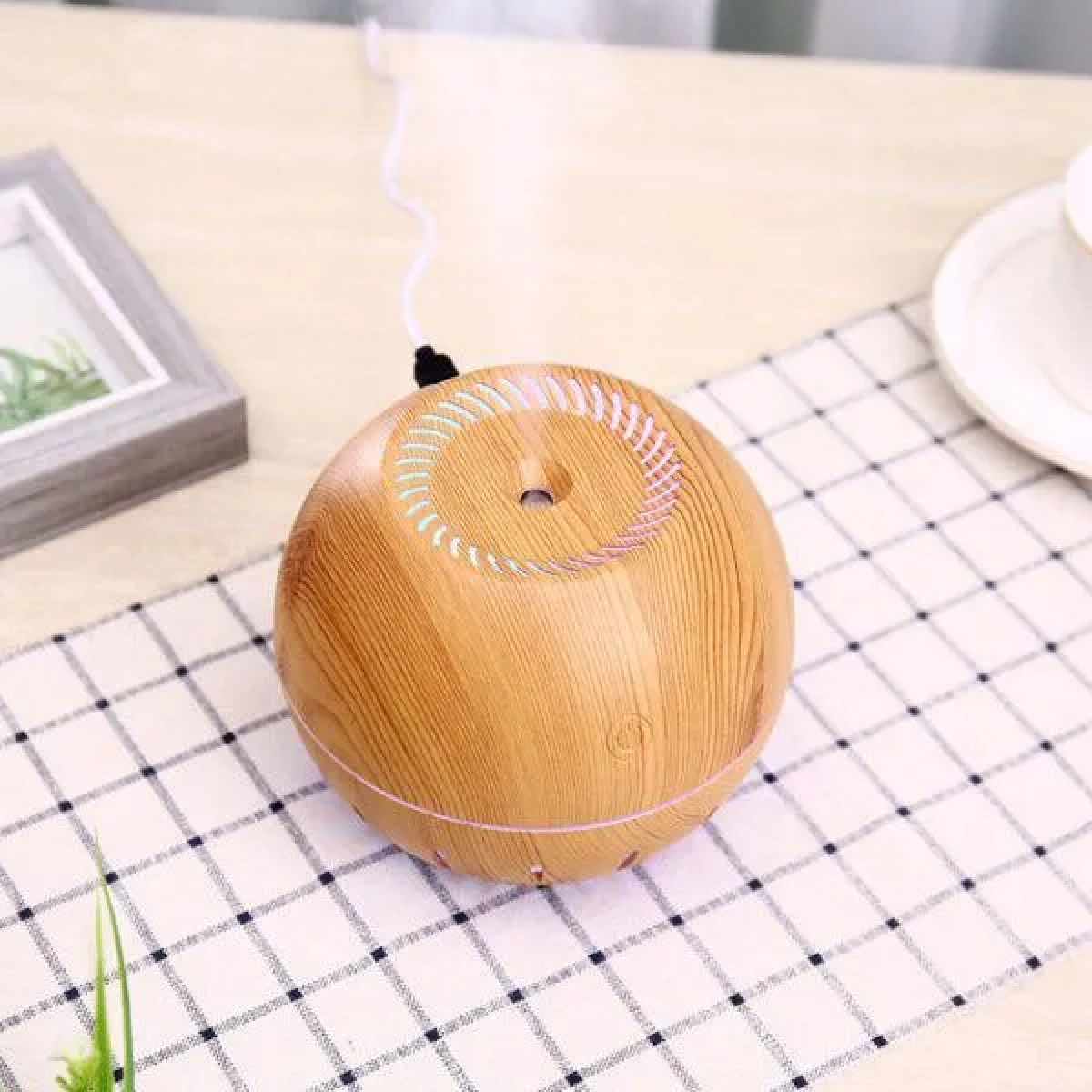 Συσκευή για Αρωματοθεραπεία 5V 330ml Hoomei HM-2233 Light wood