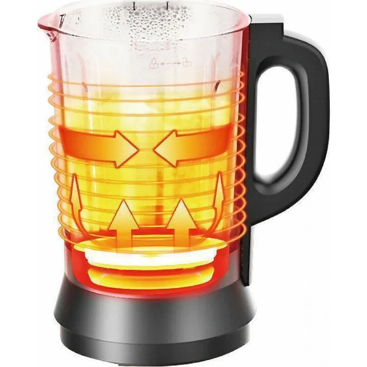 Μπλέντερ για Smoothies με Γυάλινη Κανάτα 1.75lt 1400W Hoomei HM-6795 Γκρι