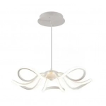 Universo Μοντέρνο Κρεμαστό Φωτιστικό με Ενσωματωμένο LED σε Λευκό Χρώμα B38-N