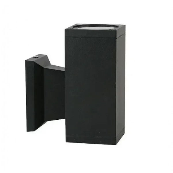 Universo Μοντέρνο αδιάβροχο μαύρο φωτιστικό τοίχου για εξωτερικούς χώρους για λαμπτήρα GU10 IP65 ES33-N