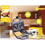 Τοστιέρα για 2 Τοστ 750W Hoomei HM-5845 Μαύρη b